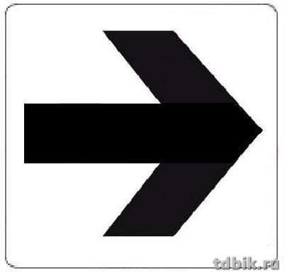 Знак информационный "Горизонтальная стрелка" 114*114мм, самокл. Apli