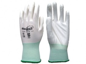 Перчатки нейлоновые белые "МикроПол" размер  "8/М"