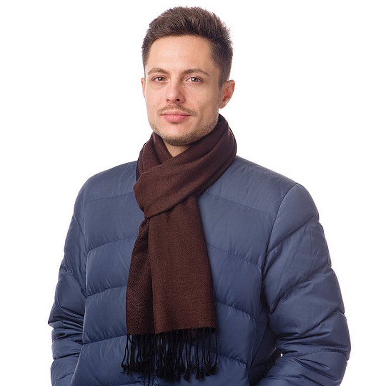 Шарф мужской Dr.Koffer 30x200 см, 50% шелк, 50% вискоза