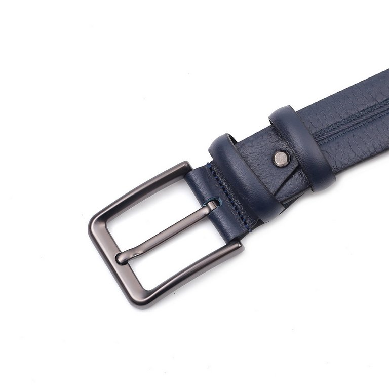 Ремень FABRETTI мужской, натуральная кожа, размер 120, синий