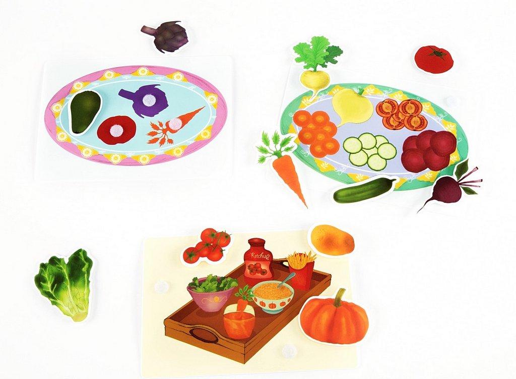 Игра обучающая  Еда с липучками "Овощная Корзинка" 1,5+ Pic'nMix