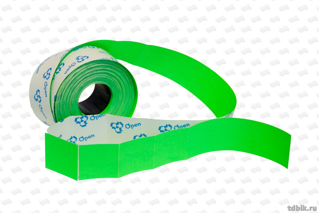 Лента для э/пистолетов цвет желтый 29*28 прямоуг. (700 эт) для 3-х строчного э/пистолета