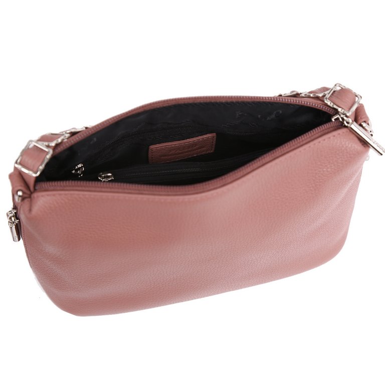 Сумка женская Palio 25х18х10 см, нат. кожа, темно-розовый