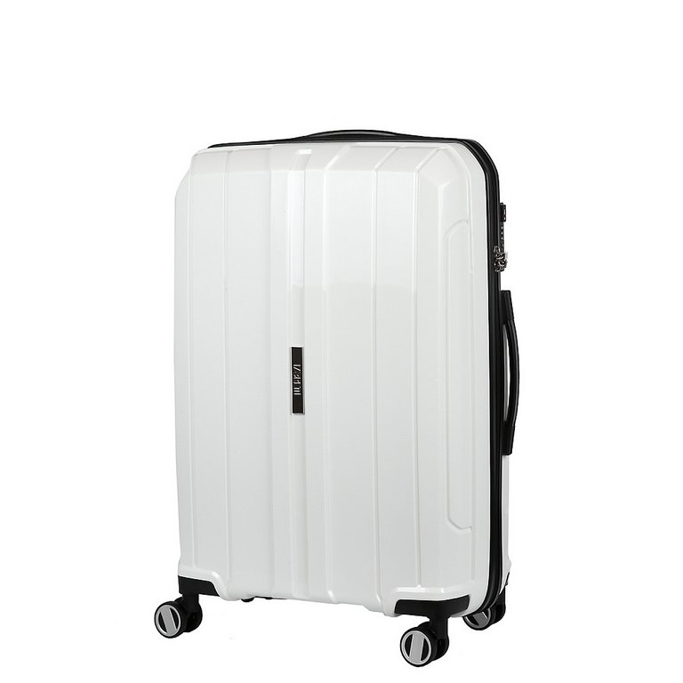 Чемодан 4-х колесный FABRETTI 100% полипропилен, 47X70X24см, белый