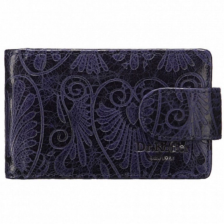 Визитница Dr.Koffer 11*7см на 48 визиток, синий