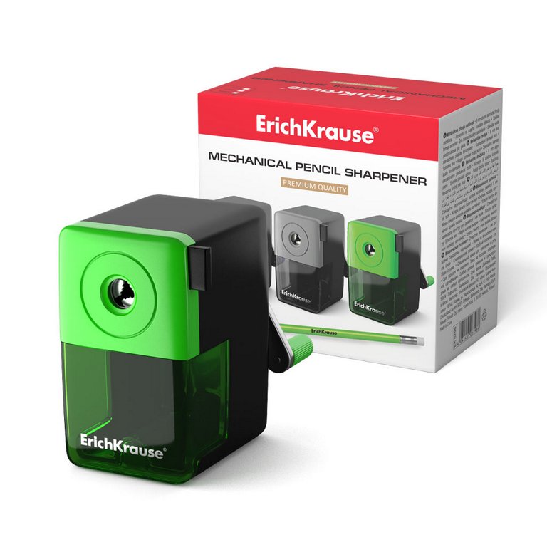 Точилка механическая пластиковый корпус Erich Krause с креплением к столу