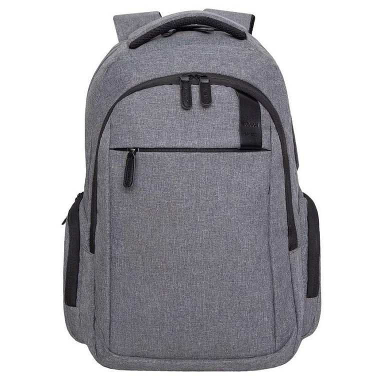 Рюкзак молодежный мужской Grizzly 46*31*18 см., серый/черный