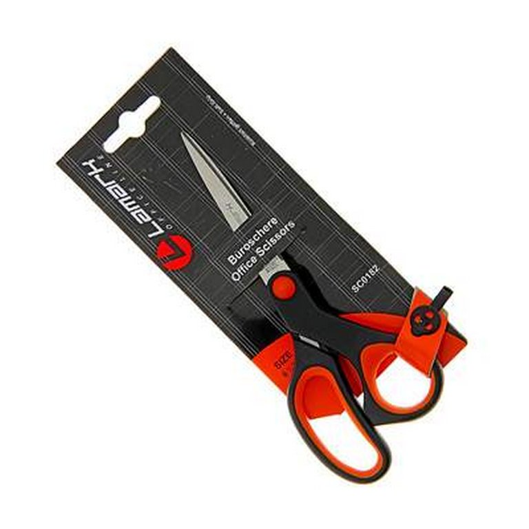 Ножницы 171 мм пластмас. эргоном. рукоятка с резиновыми вставками Lamark