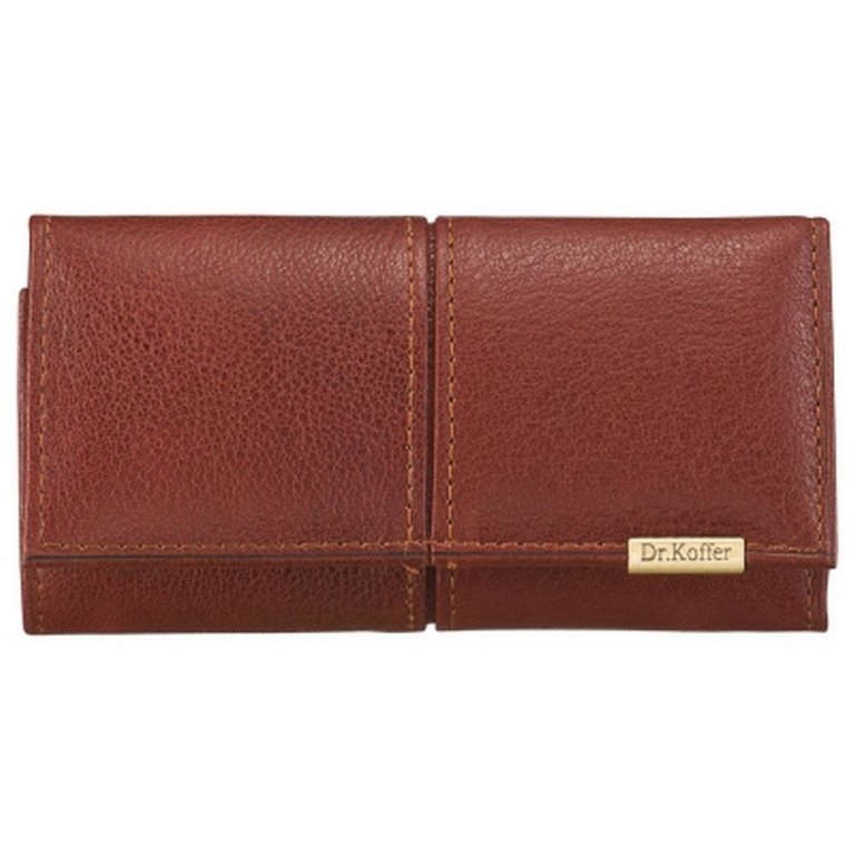 Футляр для ключей Dr.Koffer  7*12,5 см, коньяк