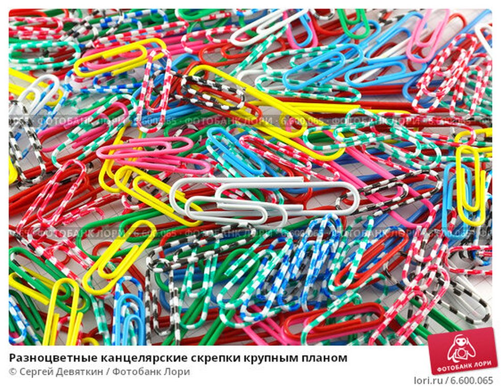 Скрепки 28 мм 100 шт/уп цветные "Зебра" Lamark