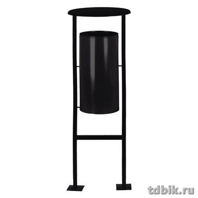 Урна уличная, цвет черный