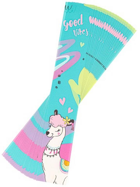 Закладка пластиковая "ПОЗИТИВНАЯ ЛАМА" 40*245мм