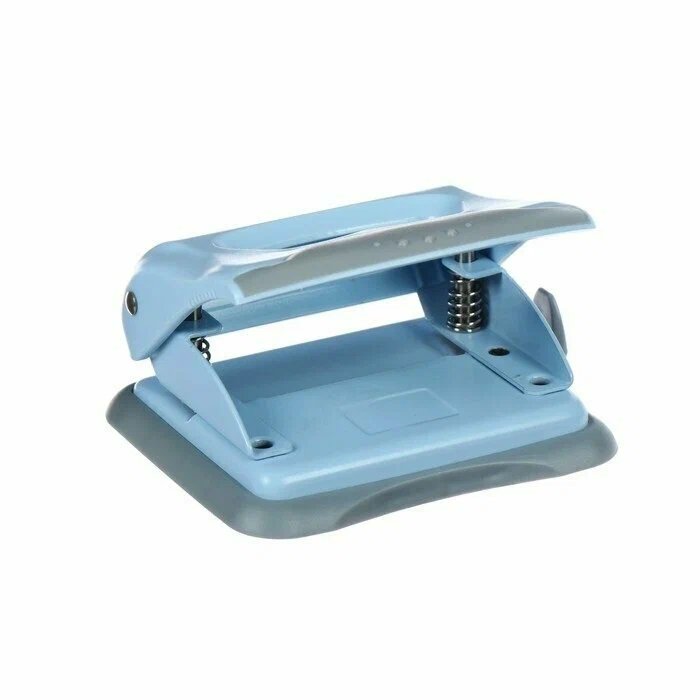 Дырокол до 20л пластик deVENTE "Pastel" с линейкой, ассорти