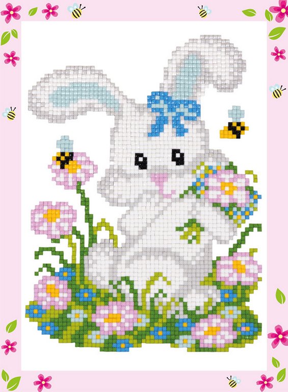 Алмазная мозаика 14*19,5см "Зайка" ФРЕЯ