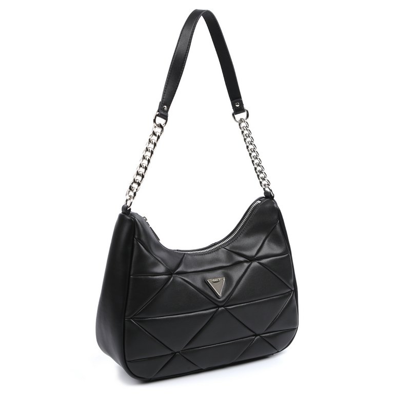 Сумка женская FABRETTI 29х22х10 см, нат. кожа, черный