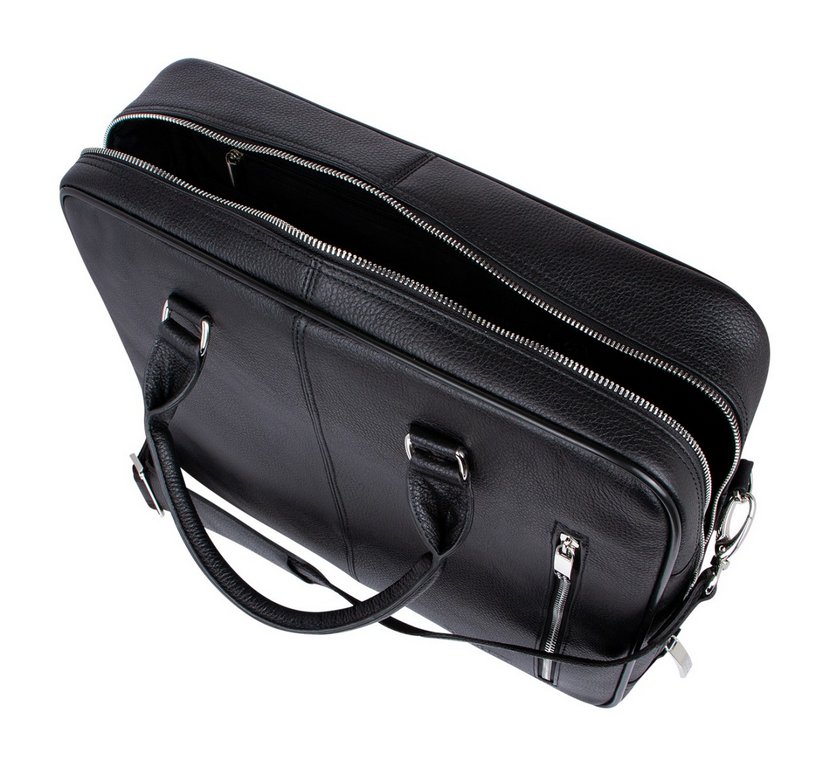 Сумка мужская Franchesco Mariscotti 40*32*10см, нат. кожа, черный