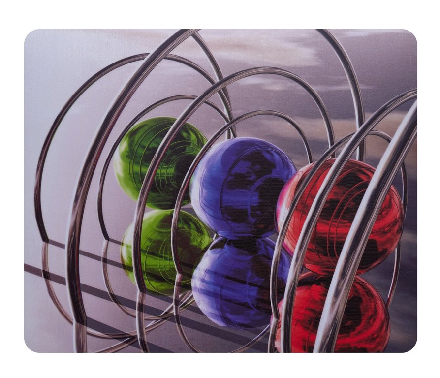 Коврик для мыши оптической BURO, рисунок сферы 230x190x1.5мм