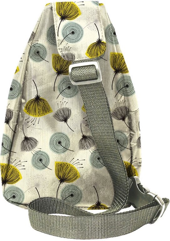 Сумка-слинг Lamark "Одуванчики" 29х16,5 см 2 отд., регулируемый ремень