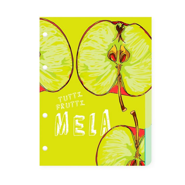 Разделители для тетради на кольцах А5 4л. "FRESH & FRUITY"