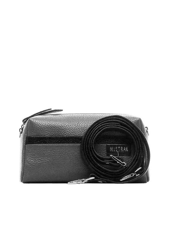 Сумка женская Mistral малая, цвет серый, кожа