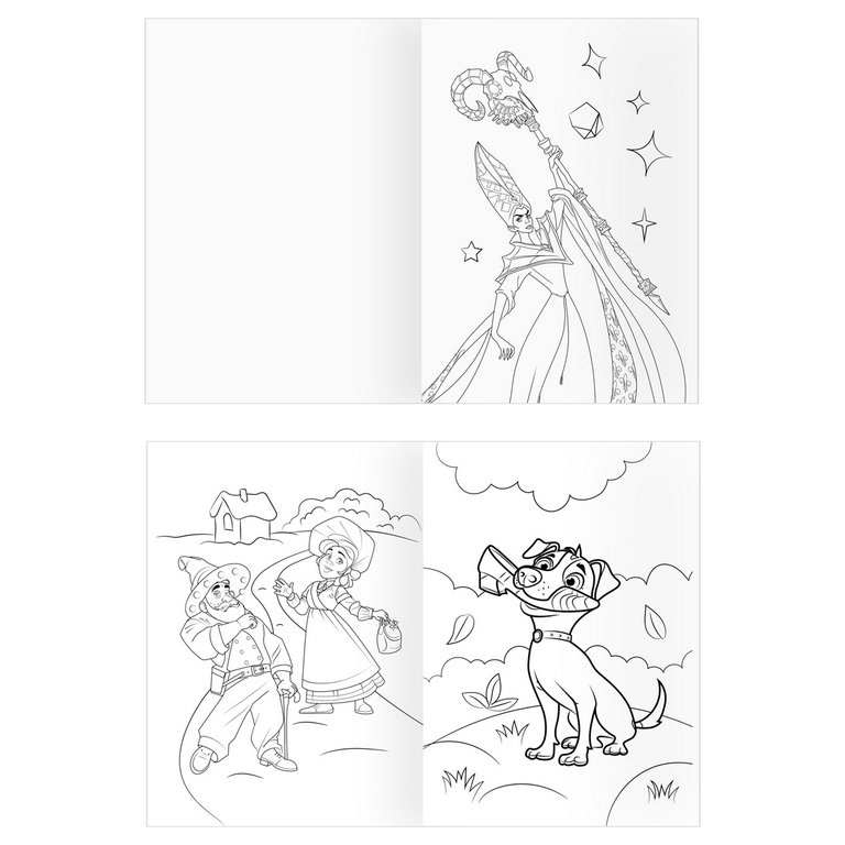 Раскраска А4 "Волшебник Изумрудного города" 16 стр ТРИ СОВЫ