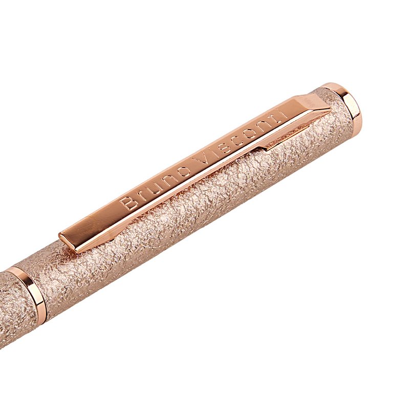 Ручка шариковая Bruno Visconti "Palermo"  с эффктом винтаж розовое золото (стерж.117мм)