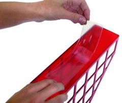 Карман на корешок папки 50мм, 35*191мм самоклеящийся прозрачный 180мкм, ПВХ (5шт/уп) ДПС