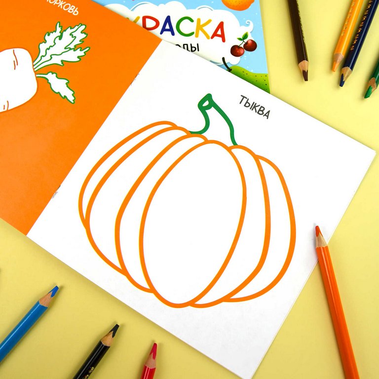 Раскраска А4 "Овощи" 16л Феникс+