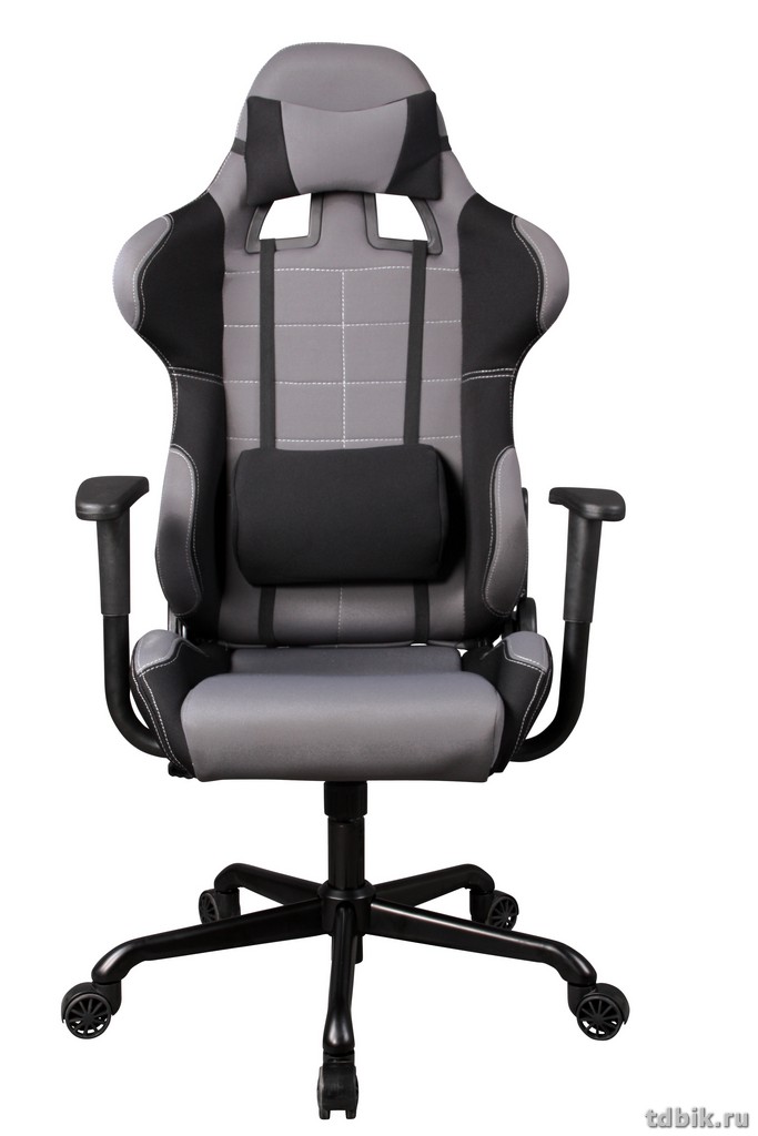 Кресло руководителя Бюрократ 771/GREY+BL (крестовина металл, цв. серый)