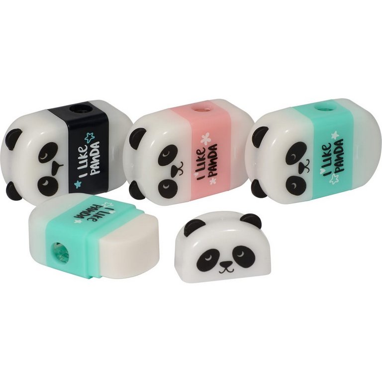 Точилка с контейнером и ластиком Bruno Visconti "Панда"