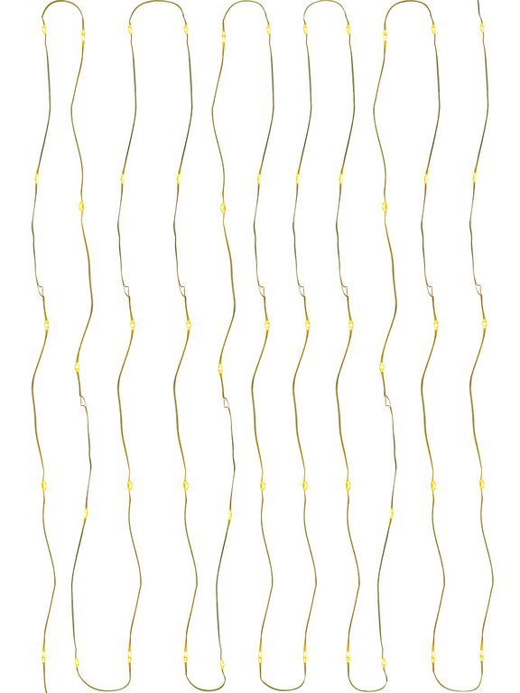 Гирлянда комнатная Нить  "Роса" .20м, 200 теплых ламп, 8 реж., от USB 5V, пульт