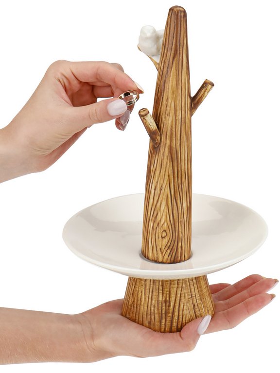 Подставка под украшения "Летняя опушка"  17*17*27 см, керамика