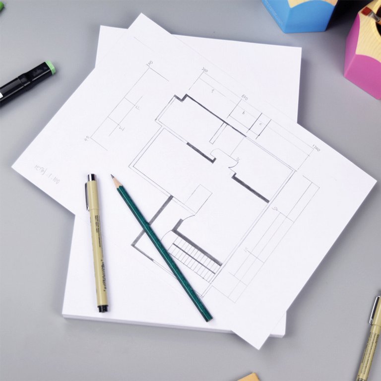 Папка для черчения А4, 10л., без рамки, 160г/м2 BRAUBERG