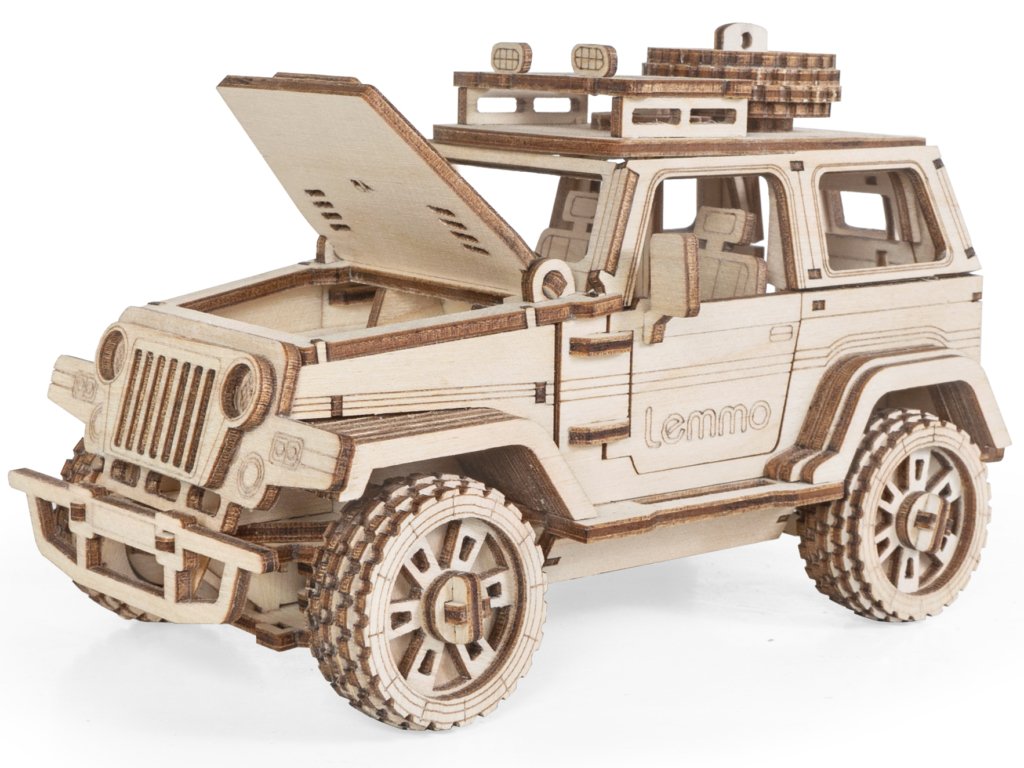 Сборная модель из дерева  148 дет. "Внедорожник Трикс" 200*150*110мм