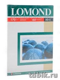 Фотобумага Lomond А4 170г, 50 л/уп. глянец, одностор.