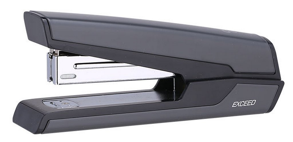Степлер 24/6 до 25л металлический Deli "Exceed", нескользящее основание, ассорти