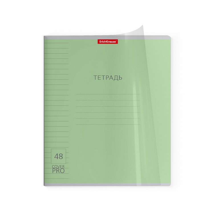 Тетрадь 48 лист лин. А5 на скрепке, пластиковая обложка "CoverPrо" ассорти