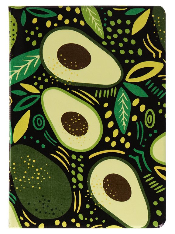 Обложка для паспорта MILAND "Авокадо в листьях" ПВХ slim