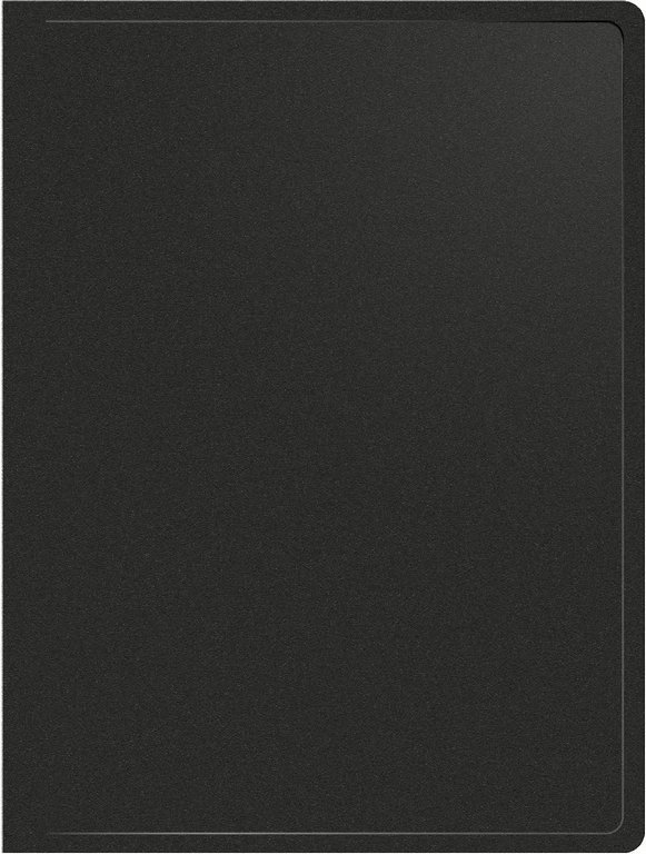 Папка с боковым зажимом А4 пластик 0,50 мм черный  BURO