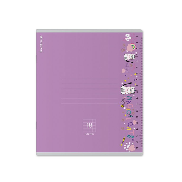 Тетрадь 18 лист кл. А5+ ErichKrause "Ruler Magic" мелов. обл.