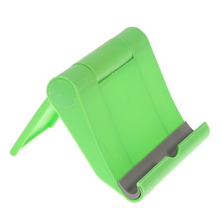 Подставка для телефона LuazON, складная, регулируемая высота, зелёная