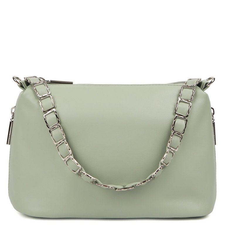 Сумка женская Palio 26х17х10 см, нат. кожа, ментол