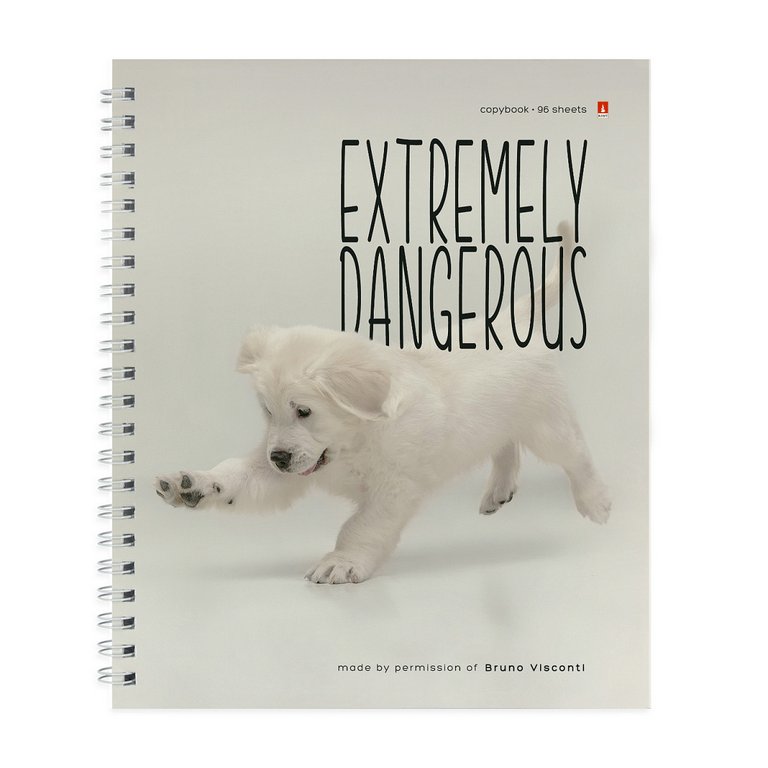 Тетрадь 96 лист кл. А5 на гребне "ОСОБО ОПАСНЫЕ СОБАЧКИ" 5 ВИДОВ