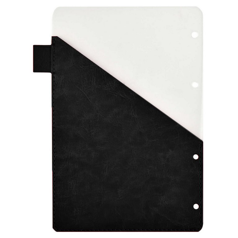 Разделитель сменный для кредитных, дисконтных карт, пропусков, кожзам, пластик черный