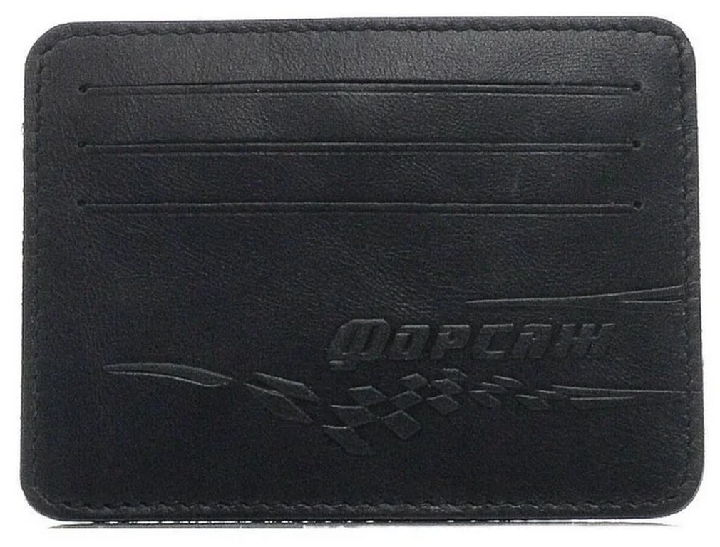 Картхолдер Форсаж-9 с RFID-защитой, нат. кожа, черный