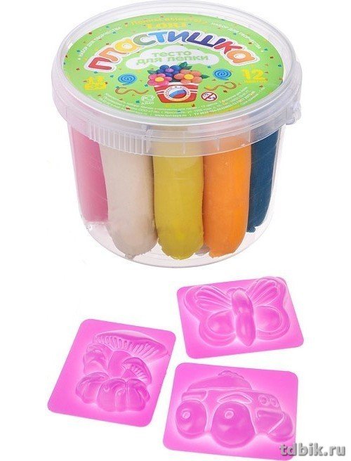 Тесто для лепки 12 цв. 288 гр LORI №3