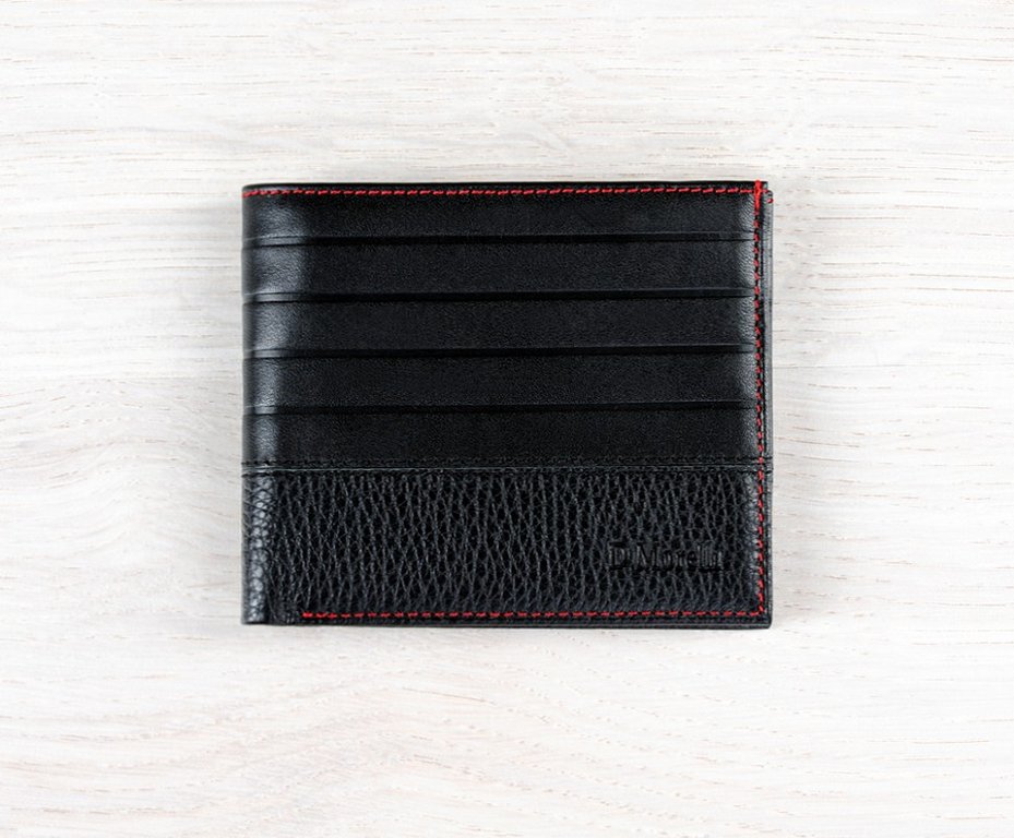 Портмоне D.Morelli мужское "Амадей" нат.кожа, цвет черный