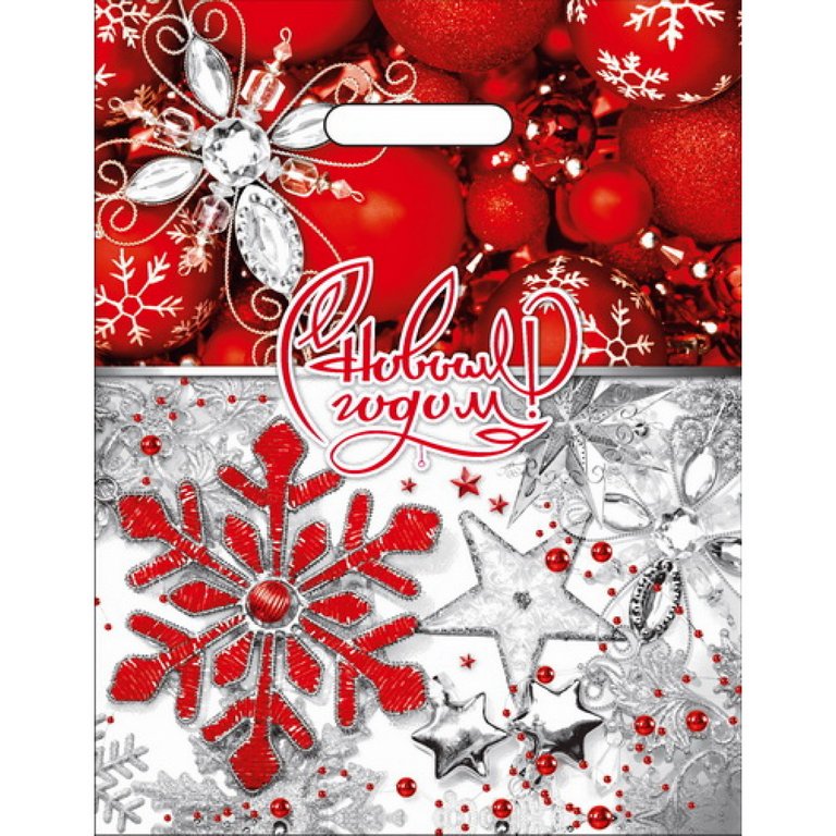 Пакет пробивной НГ 31*40см (60 мкм) "Ледяной бисер"