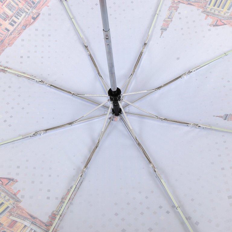 Зонт женский суперавтомат Fabretti, облегченный, 3 сложения, эпонж