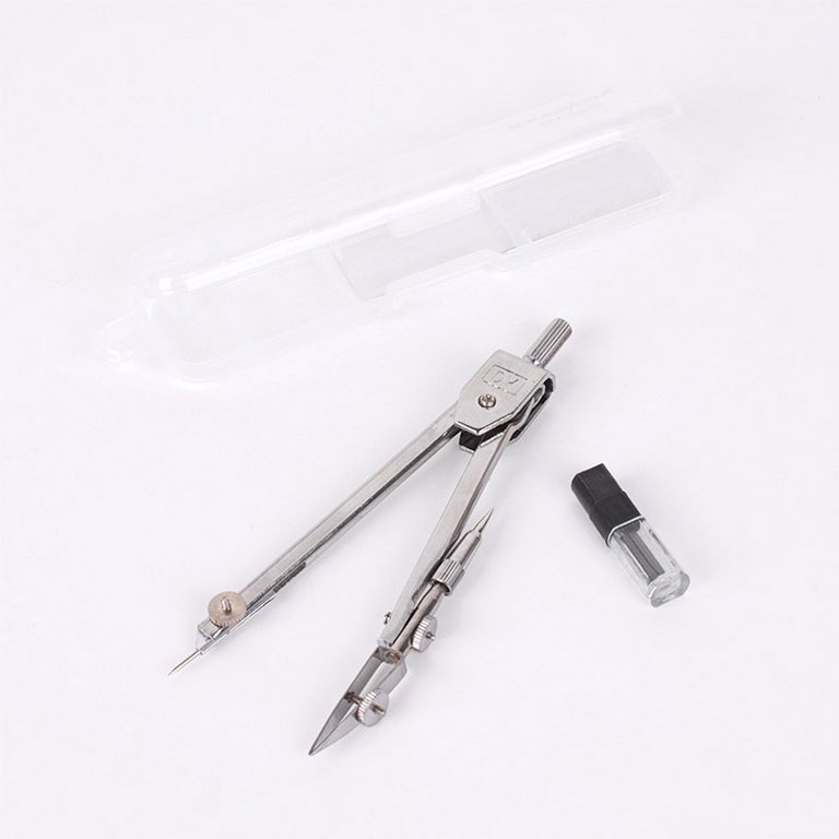 Набор чертежный  2 предмета Darvish (циркуль с рейсфедером+грифели)